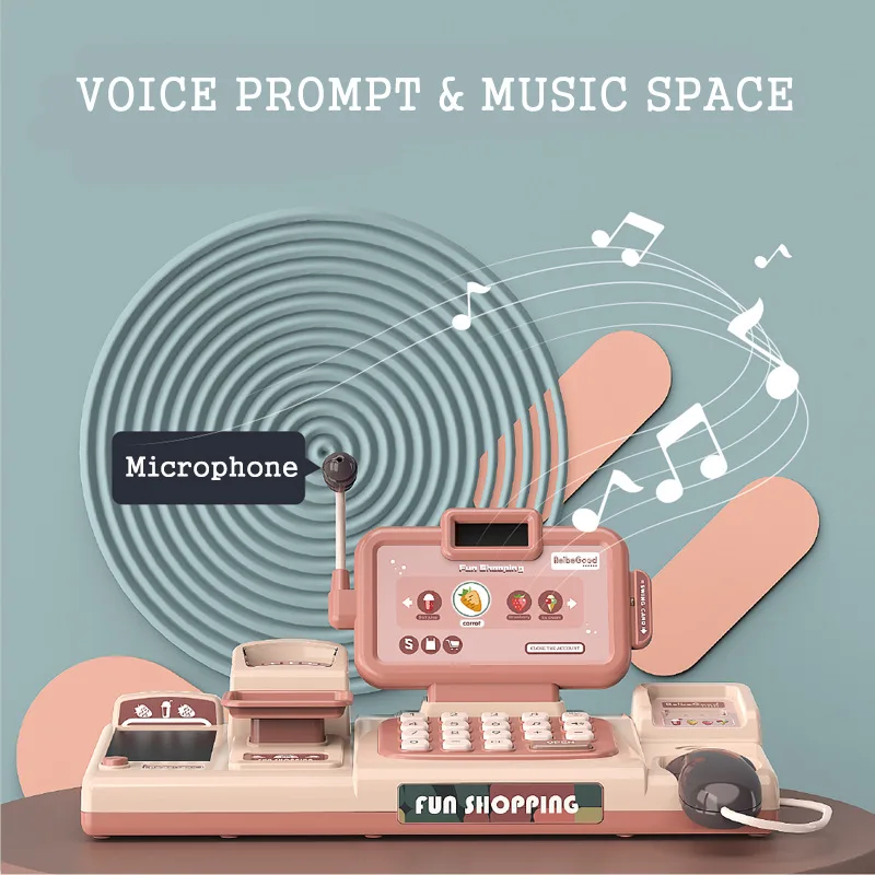 Ролевые игры умный кассовый аппарат семья игрушки Моделирование супермаркет