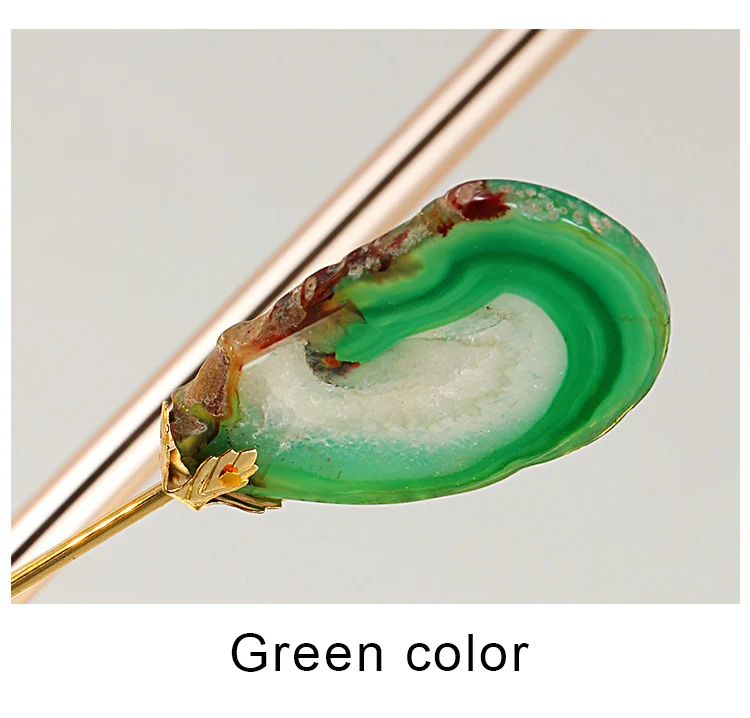 Green color Уникальный канделябр с синим агатом, розовая Люстра для столовой, красивый декоративный кухонный светильник для фойе, завод - Цвет абажура: Green color