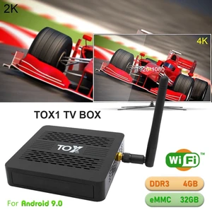 2020 New TOX1 Android- 9.0 4GB RAM- 32GB ROM WiFi Bluetooth Smart TV 4k HD- Set-Top Box Quad-Core Media Player 1000M LAN 448F 2020 New TOX1 Android- 9.0 4GB RAM- 32GB ROM WiFi Bluetooth Smart TV 4k HD- Set-Top Box Quad-Core Media Player 1000M LAN 448F