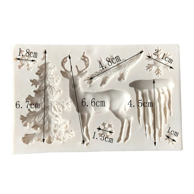 Елка Рождественская елка форма ледника печенье MoldsChristmas силиконовая для кексиков