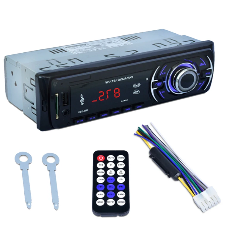 1 Din автомобильный стерео аудио mp3-плеер автомобильное радио Bluetooth USB SD FM AUX-in