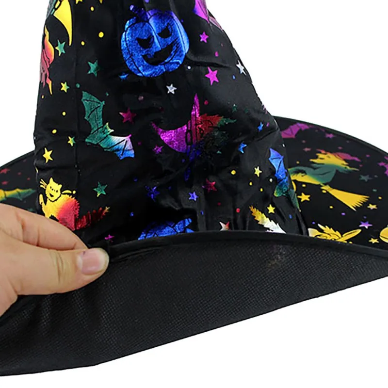 Шляпы ведьмы на Хэллоуин маскарадная лента Шляпа Волшебника карнавальный костюм