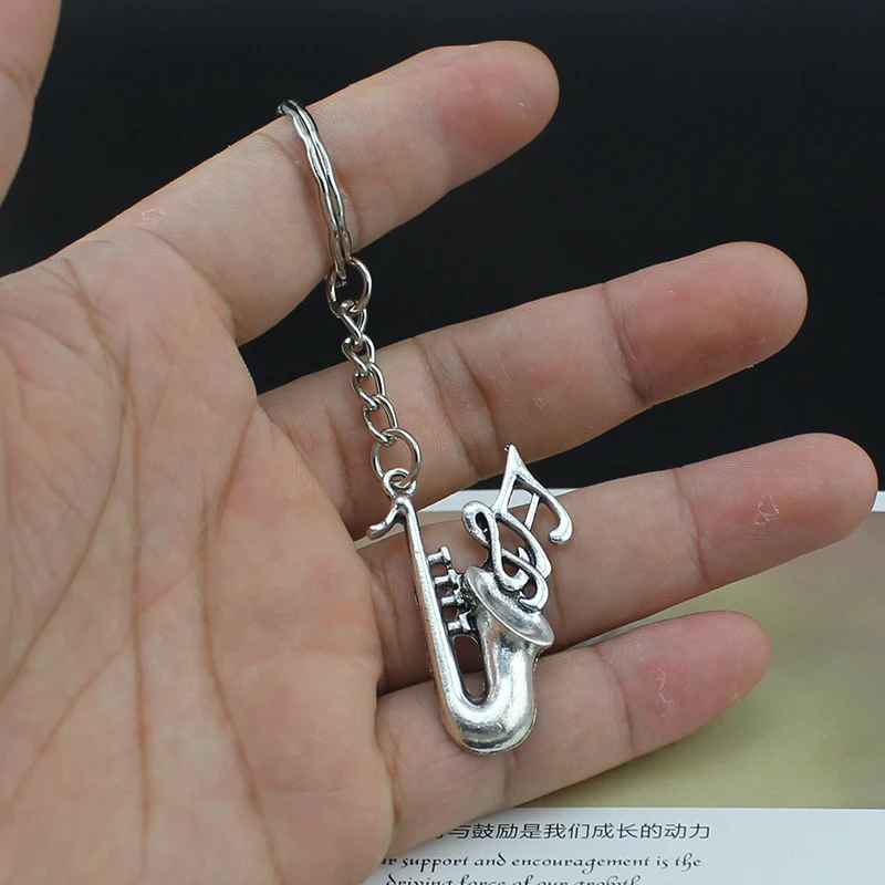 Hapiship Женская/Мужская мода ручной работы винтажные серебряные конские ключи