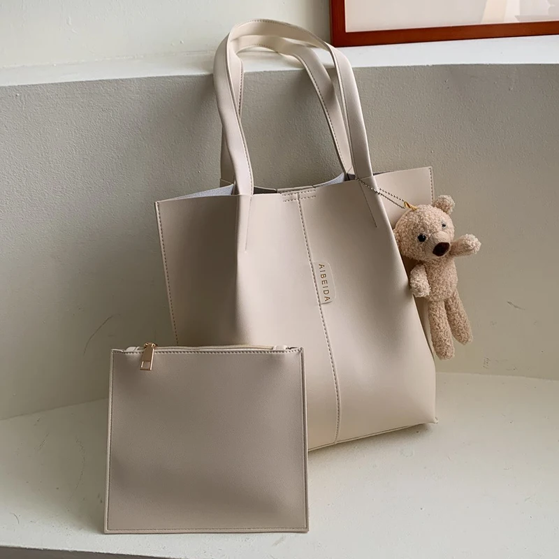 

2021 ladies 2 piece set / suit handbag composite bag set ladies handbag large female shoulder bag purse bag handbag main