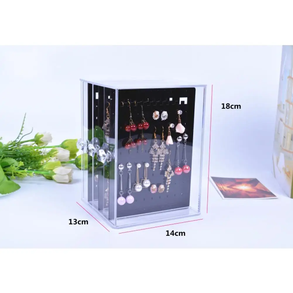 Прозрачная акриловая витрина для ювелирных изделий держатель сережек