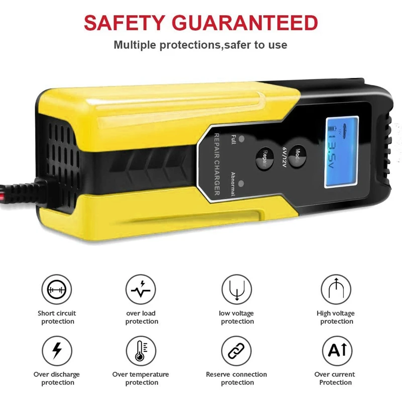 Автоматическое зарядное устройство для автомобильного аккумулятора 12 В