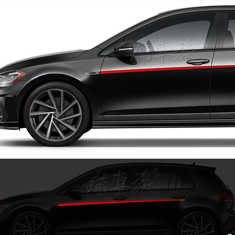 Виниловые светоотражающие наклейки 2 шт./лот на талию обе стороны юбку для Volkswagen