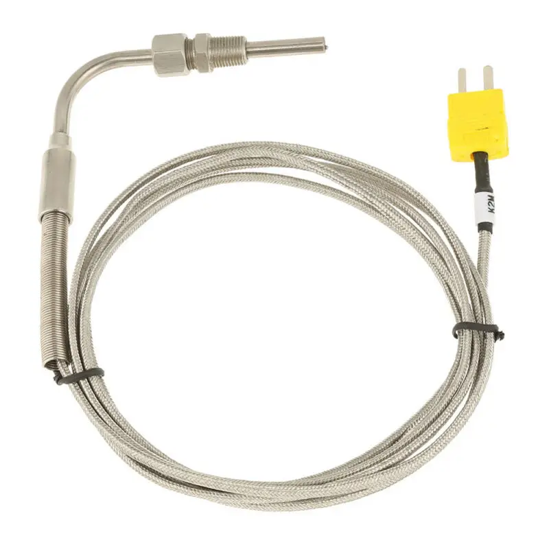 

K-Type Thermocouple Exhaust Probe High Temperature Temp Sensor Probe Connector Threads 2M EGT Temperature Controller Tools