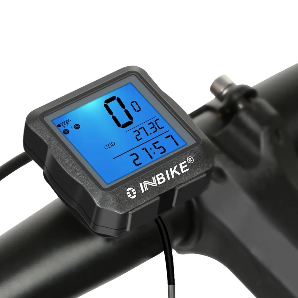 

PEACHES Bicycle Computer IC005 Wired Bike Computer IPX4 Waterproof Speedometer Odometer Cycling Stopwatch On Bike Accessories