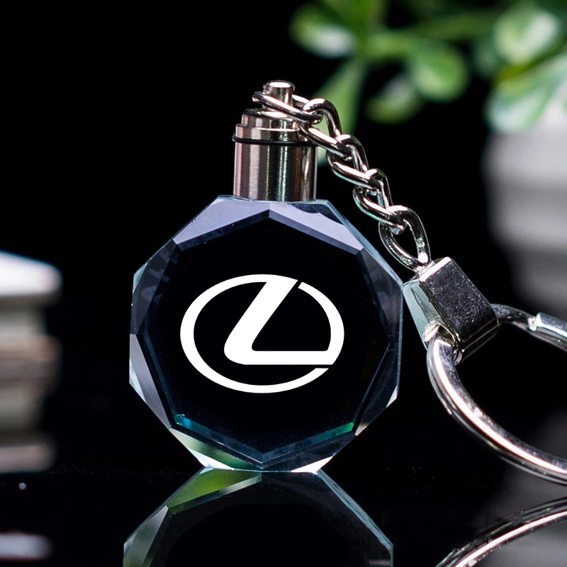 Креативный металлический брелок со светодиодной подсветкой для автомобилей lexus