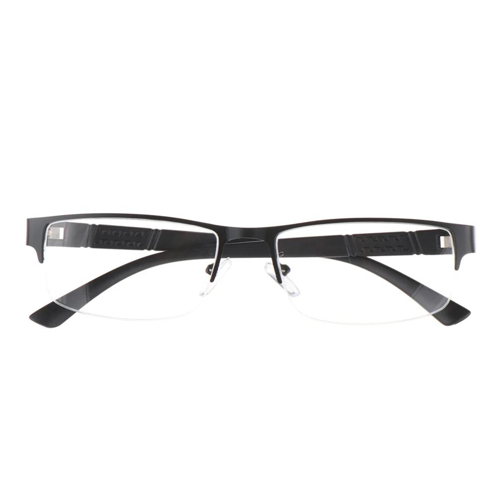 Hot Men's Business Reading Glasses Titanium Alloy Frame Ultra Light Resin Eye Wear Hyperopia Presbyopia Prescription Glasse - Цвет оправы: black 3