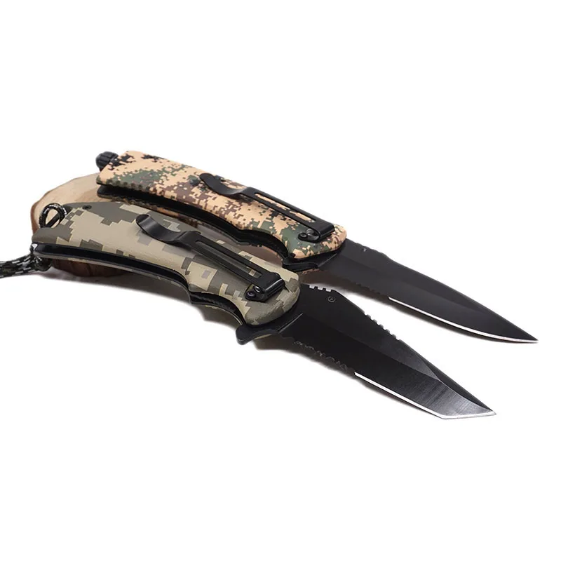 Складной карманный нож тактический для выживания кемпинга охоты 3Cr13 лезвие ручка