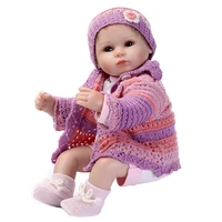 lifelike reborn baby mini doll with hair cute toddler sleep shower dolls girl baby doll simulation newborn toy