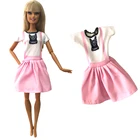 Кукла NK, розовое платье, современная одежда, модная мини-юбка, милая рубашка с рисунком для куклы Барби, аксессуары, игрушки для девочек, подарок 282D DZ