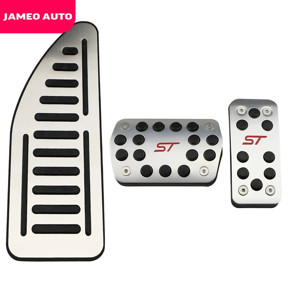 Jameo из нержавеющей стали автомобильные покрытия для педалей Ford Focus 2 3 4 MK2 MK3 MK4 Kuga
