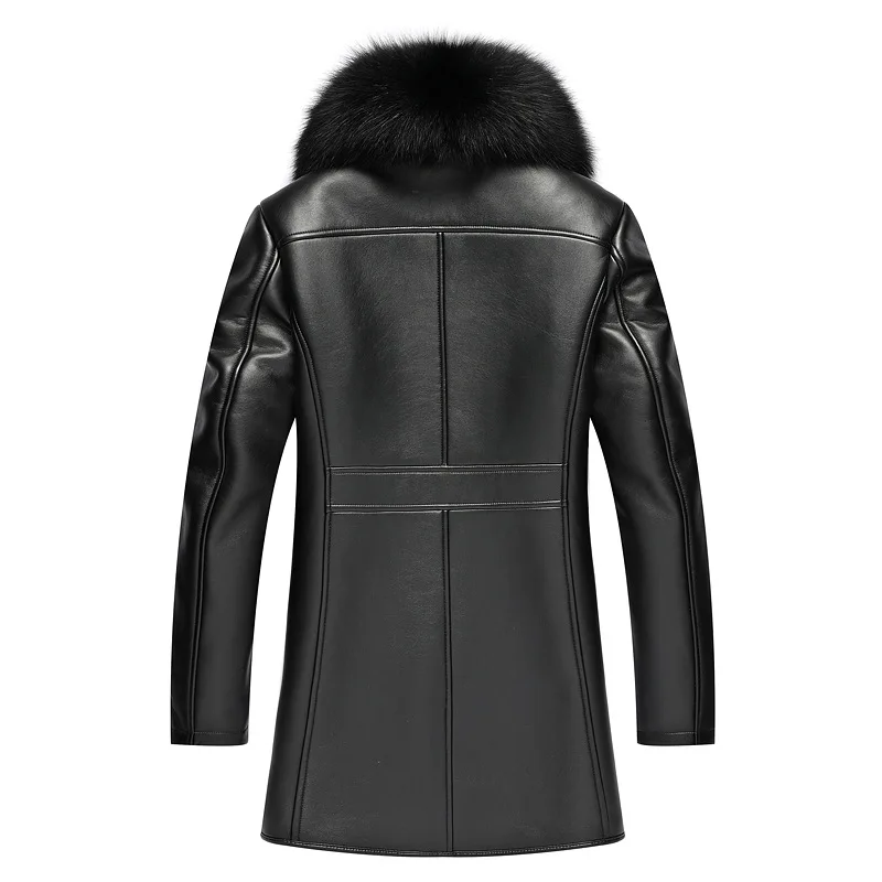 Мужская куртка из овечьей кожи 2021 пальто парка мужская одежда натурального меха