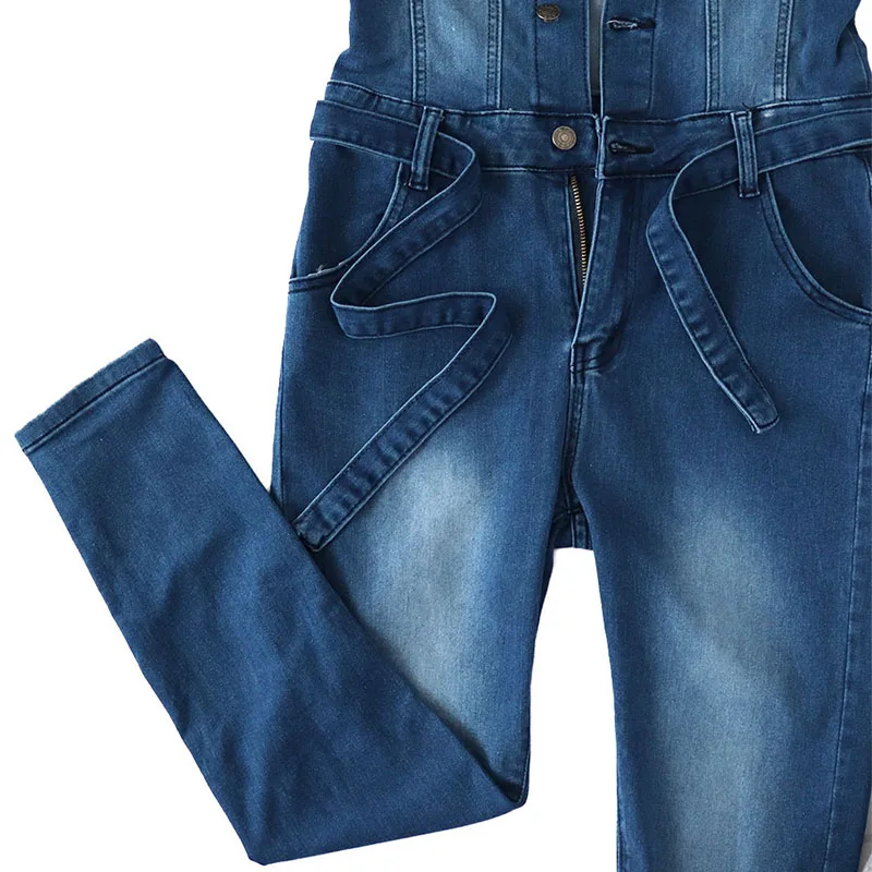 

African Jumpsuit Women Plus Size Clothing Dashiki Fashion Elastic Short Sleeve Jeans Pants Ankara Style Trousers Party Rompers