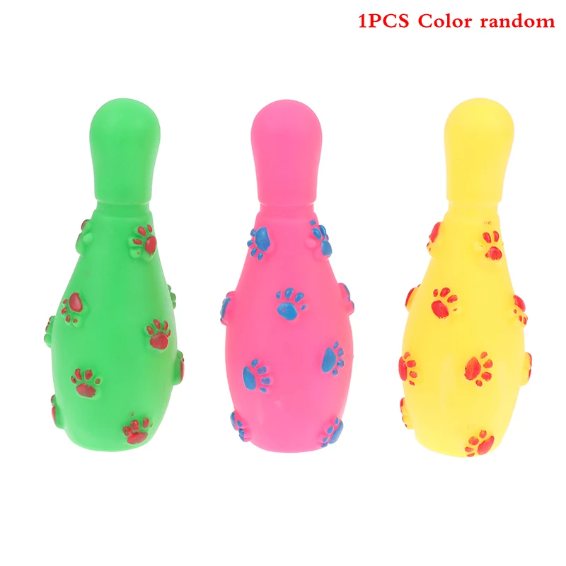 

1PCS Chew Toy Interactive Bowling Shaped Sound Puppy Squeaky