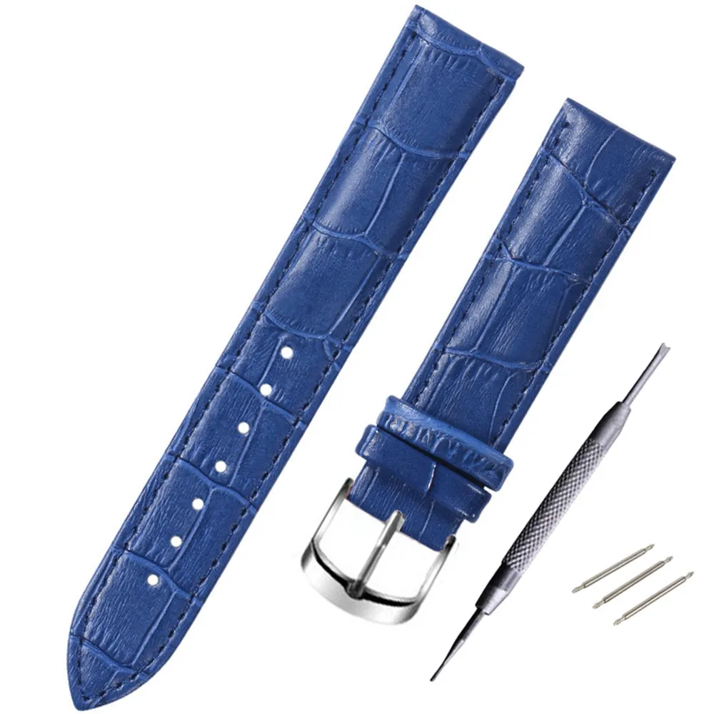 Watch Band Genuine Leather straps Watchbands 12mm 14mm 15mm 16mm 17mm 18mm 19mm 20mm watch accessories men Belt band