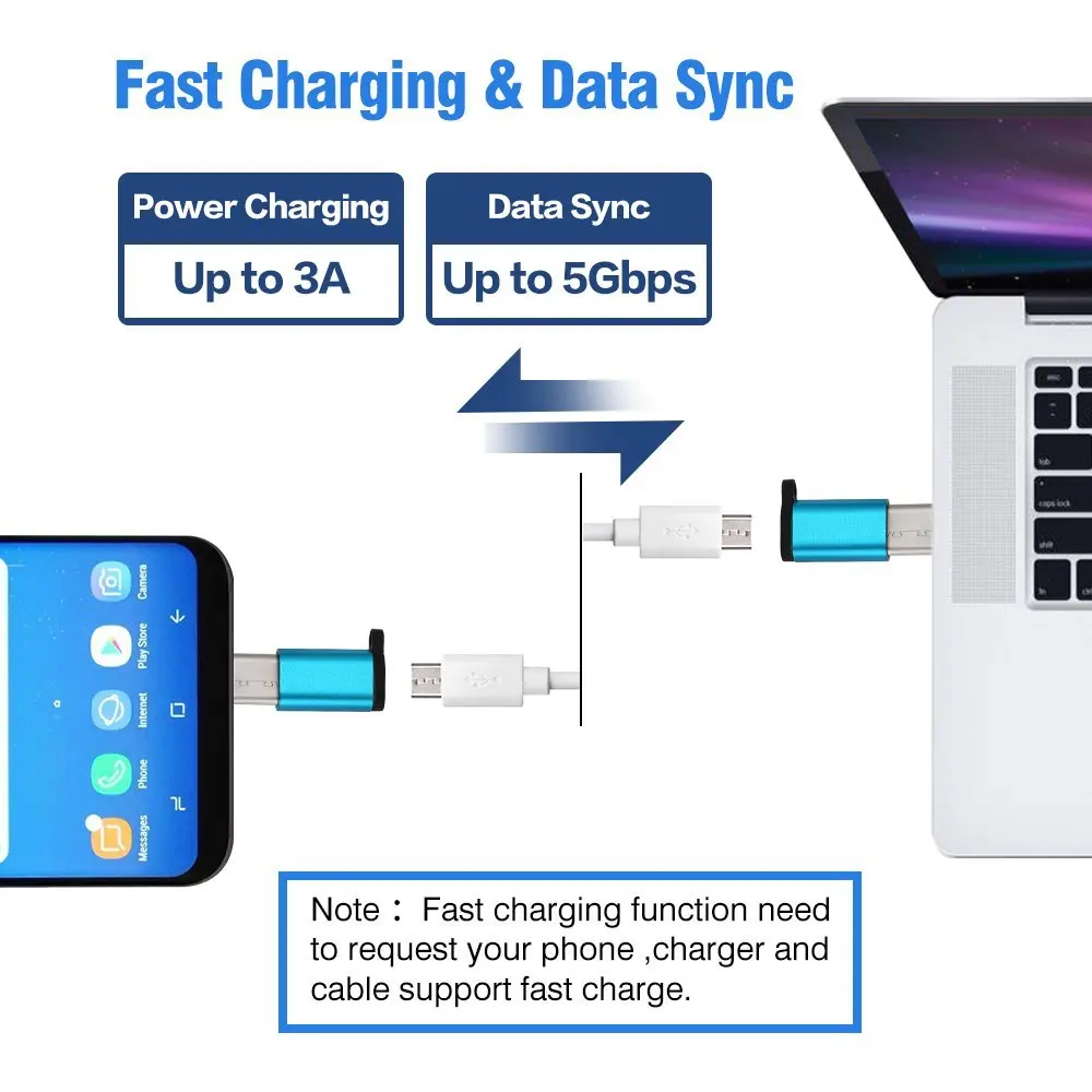 8 шт USB 3 1 type C OTG адаптер Micro к usb-адаптер Tipo для samsung S9 Note S8 + LG G5 G6 V20 huawei type-c | Мобильные