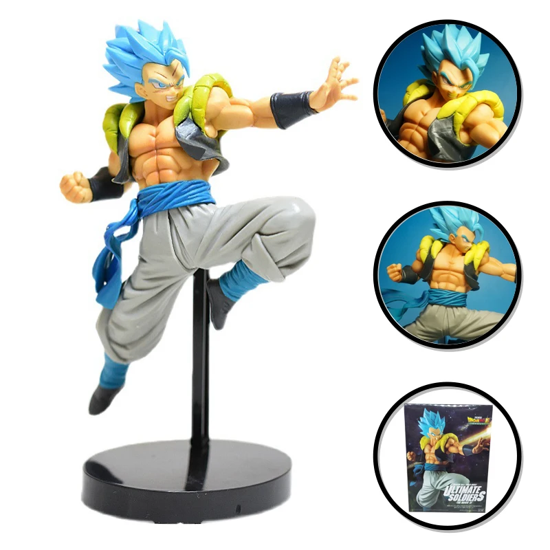

Anime 14CM Blue Gogeta Figures PVC Action Figurine Model Collectible Gogeta Toy Gift Collection Model Son Goku Dolls