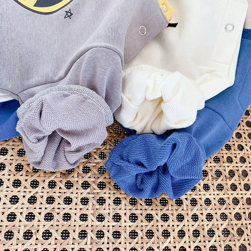 

Spring and Autumn New Cute Cartoon Infant Triangle Romper 3-36M Baby Girls and Boys Long Sleeve Round Neck Outing Clothes