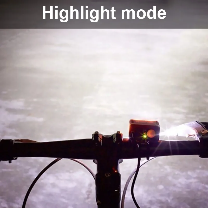 

2* T6 LED Bicycle Light Mini USB Front Bike Lighting 800LM MTB Bicycle Lantern 4 Mode Smart Temperature Control Headlamp