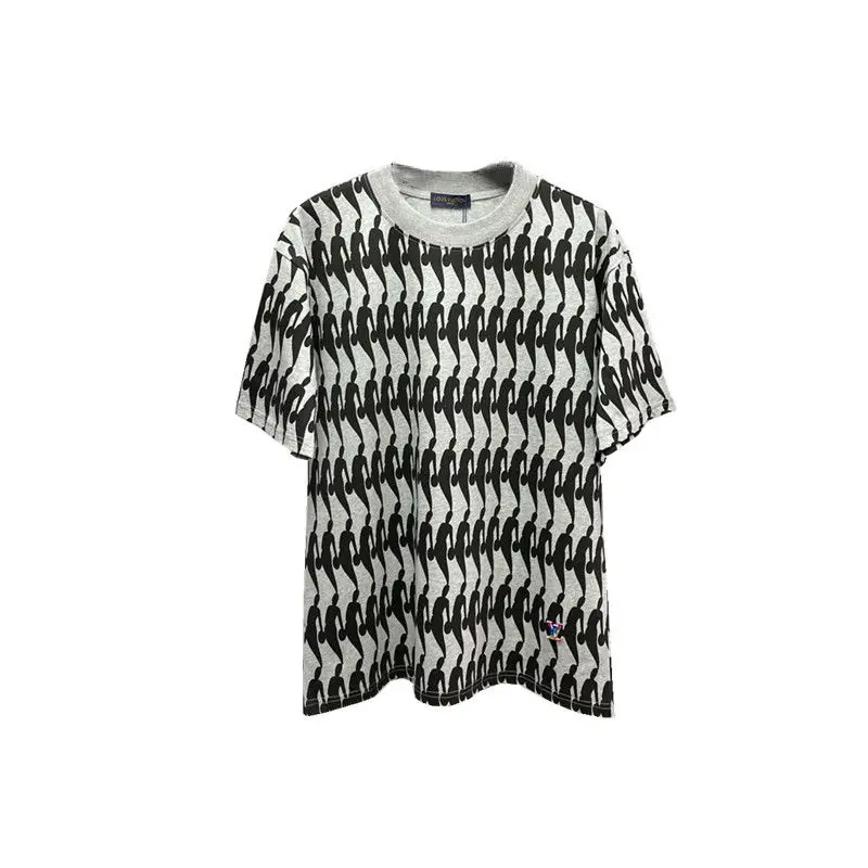 

2021 Spring and Summer New Joint Name Full Printed Basketball Short Sleeve Men and Women Same Style Stylish All-Matching Ins