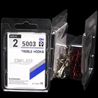 15 шт.кор. Размер 1 #-14 # многоцветный круглый изогнутый с высоким шагом морской окунь стальной рыбный твердый тройной крючок