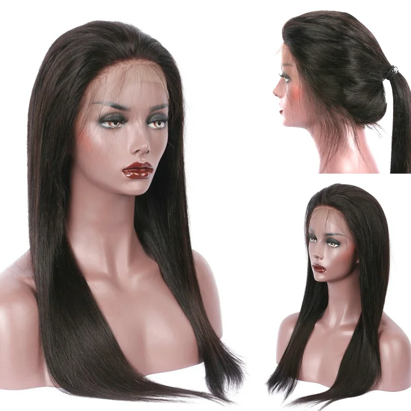 

Парик фронта шнурка 22-26 дюймов длинный прямой термостойкий волоконный бесклеевой черный синтетический парик фронта шнурка для чернокожих ...