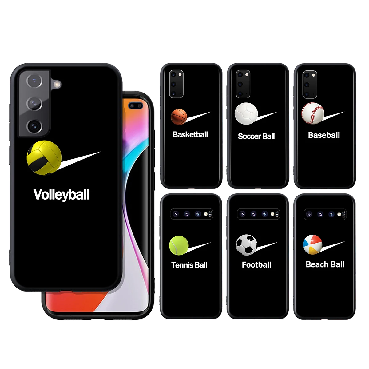

Just Sports Do Soft Black Cover For Samsung Galaxy S22 S21 S20 FE Ultra S10 S10e Lite S9 Plus Pro Phone Case