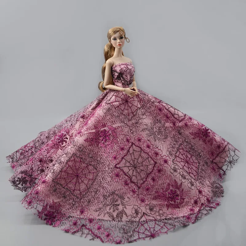 

Модные свадебные платья для кукол Барби, одежда, вечерние платья, наряды для вечеринки 1/6, аксессуары для кукол, детская игрушка