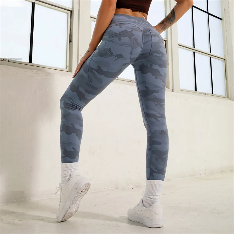 

Print Fitness Leggings Women Sportswear Camo Yoga Leggins High Waist Sport Pants Running Workout Trousers Jogging Athletic Wear