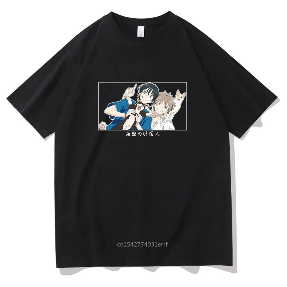 

Cute Seaside Umibe No Etranger Printed Hashimoto and Mino Casual Graphic Vintage Tshirt Tops