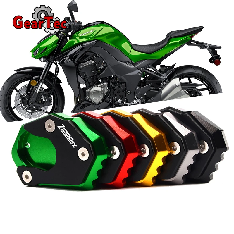 For KAWASAKI Z1000SX Z1000 2021 Ninja 1000 Motorcycle Accessories Foot Side Extension Pad Kick Stand Enlarger