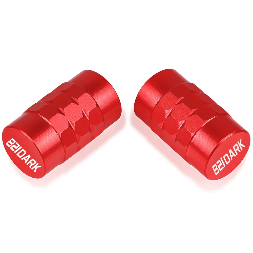 

with Logo "821Dark" For DUCATI Monster 821 Dark Moto Wheel Tire Valve stem caps Cover Air Aluminum Alloy Valve Caps Stem Cover