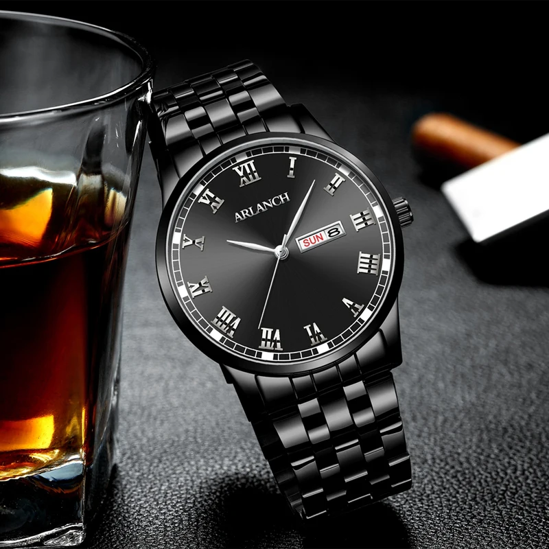 Мужские модные деловые кварцевые часы 2020 роскошные брендовые наручные мужские с