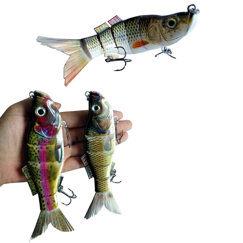 

6.38inch 7.4inch Fishing Lure Swimbait Bait Crankbait Life-like Fish Fishing Tools Hook Lure for Pike Water Sports