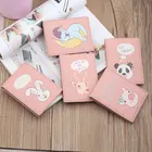 Симпатичный чехол для водительского удостоверения с мультяшным принтом для женщин и мужчин, винтажный дорожный кошелек из искусственной кожи, чехол для документов и кредитных карт