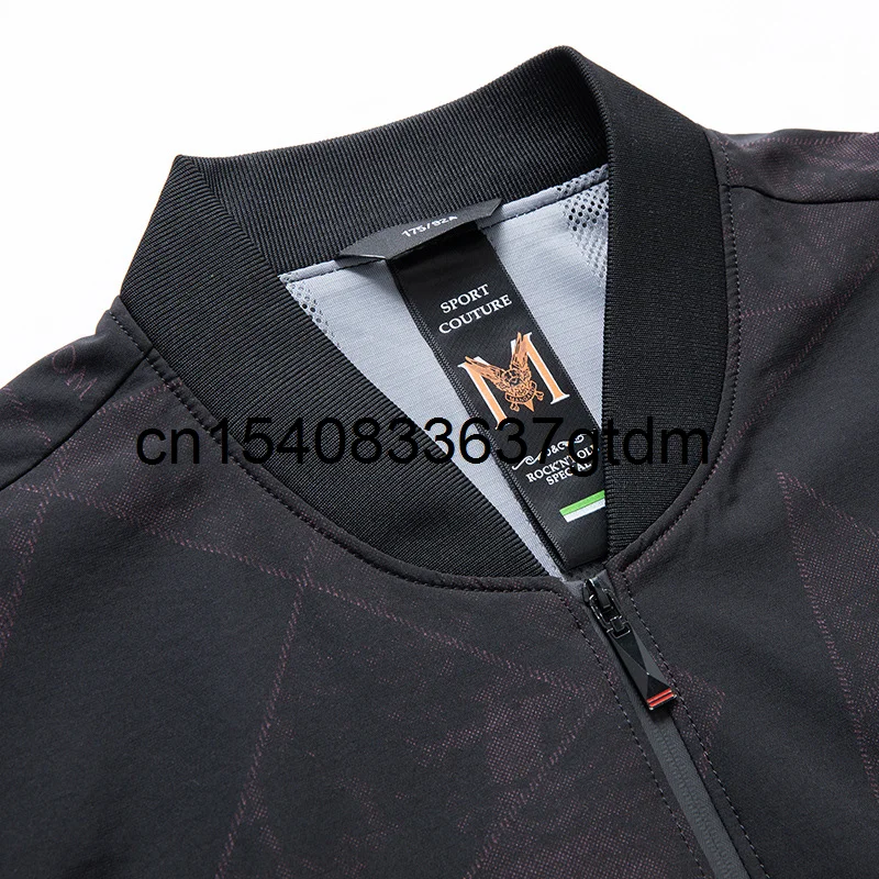 

Extra large men's jacket spring and autumn fat extra large baseball suit loose large fat casual thin coat