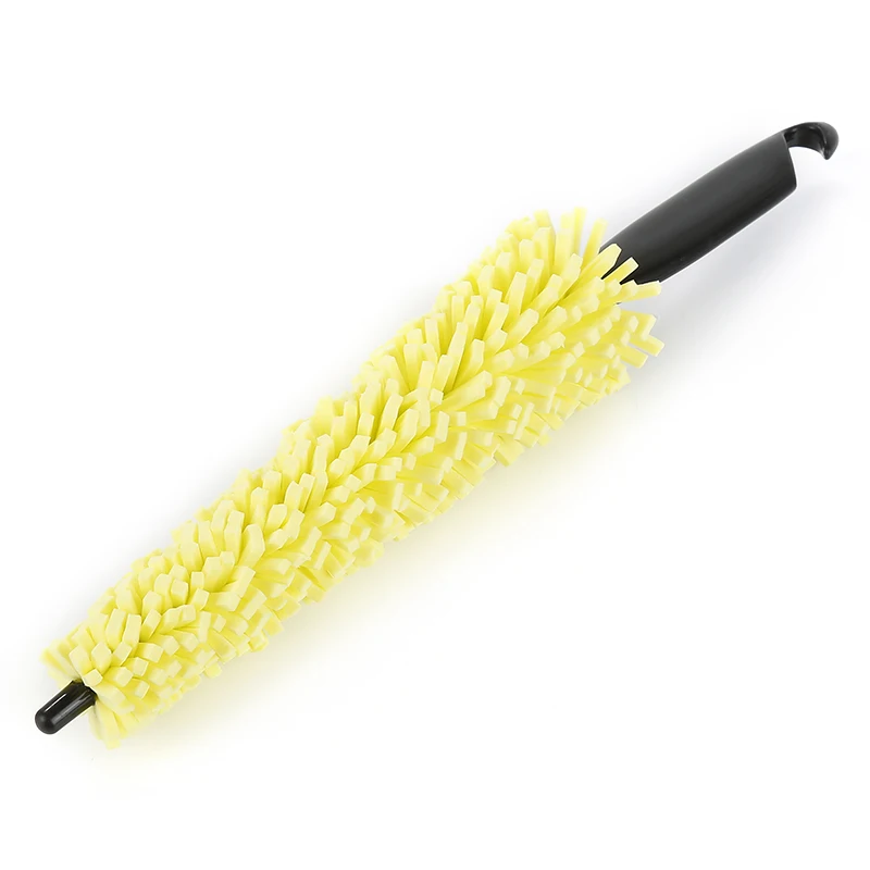 

High Quality Plastic Handle Vehicle Cleaning Brush Car Wheel Wash Brush Car Sponges Tools Accessories Durable Clean Dead Spots