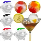 4 шт. форма для шариков для мороженого сделай сам, кубики для виски, вина, льда, креативная пластиковая круглая форма, бар, мороженое
