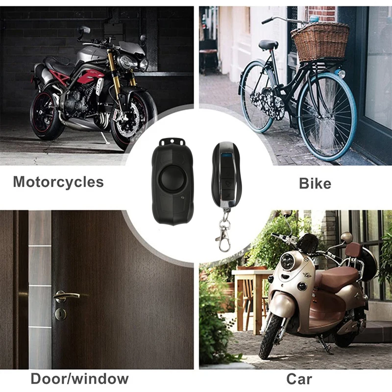 

Waterproof Bike Anti-Theft Alarm Wireless Remote Control Motorcycle Bicycle Security Alarm 150dB Electric Car Alarm Sensor