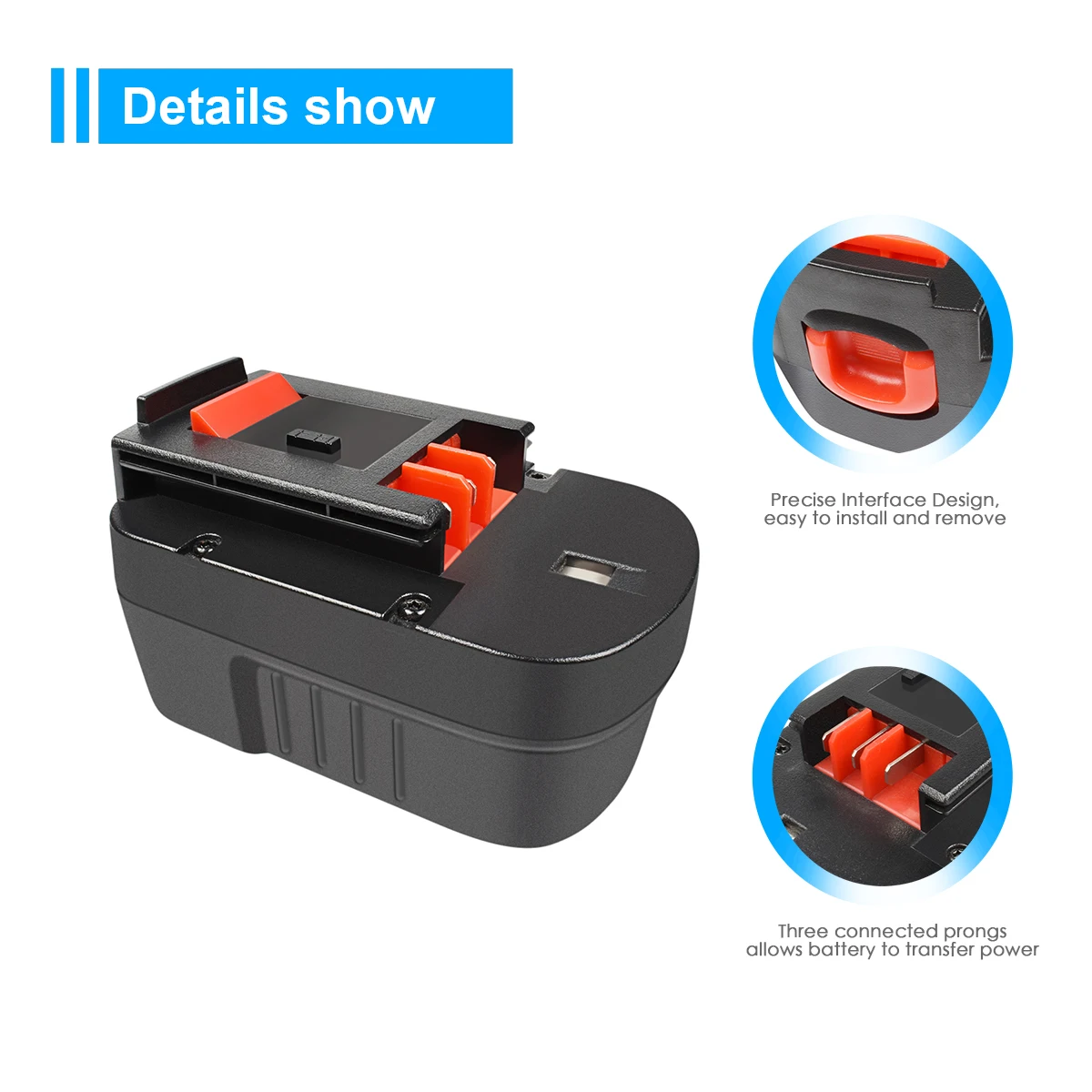 Аккумулятор Turpow для Black &amp Decker 14 4 В 3500 мАч электроинструмента BD-1444L/BPT1048/FSB