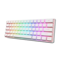 mk61 61 keys wired gaming mechanical keyboard gateron optical switch nkro rgb backlight pbt keycaps red switch for pc computer