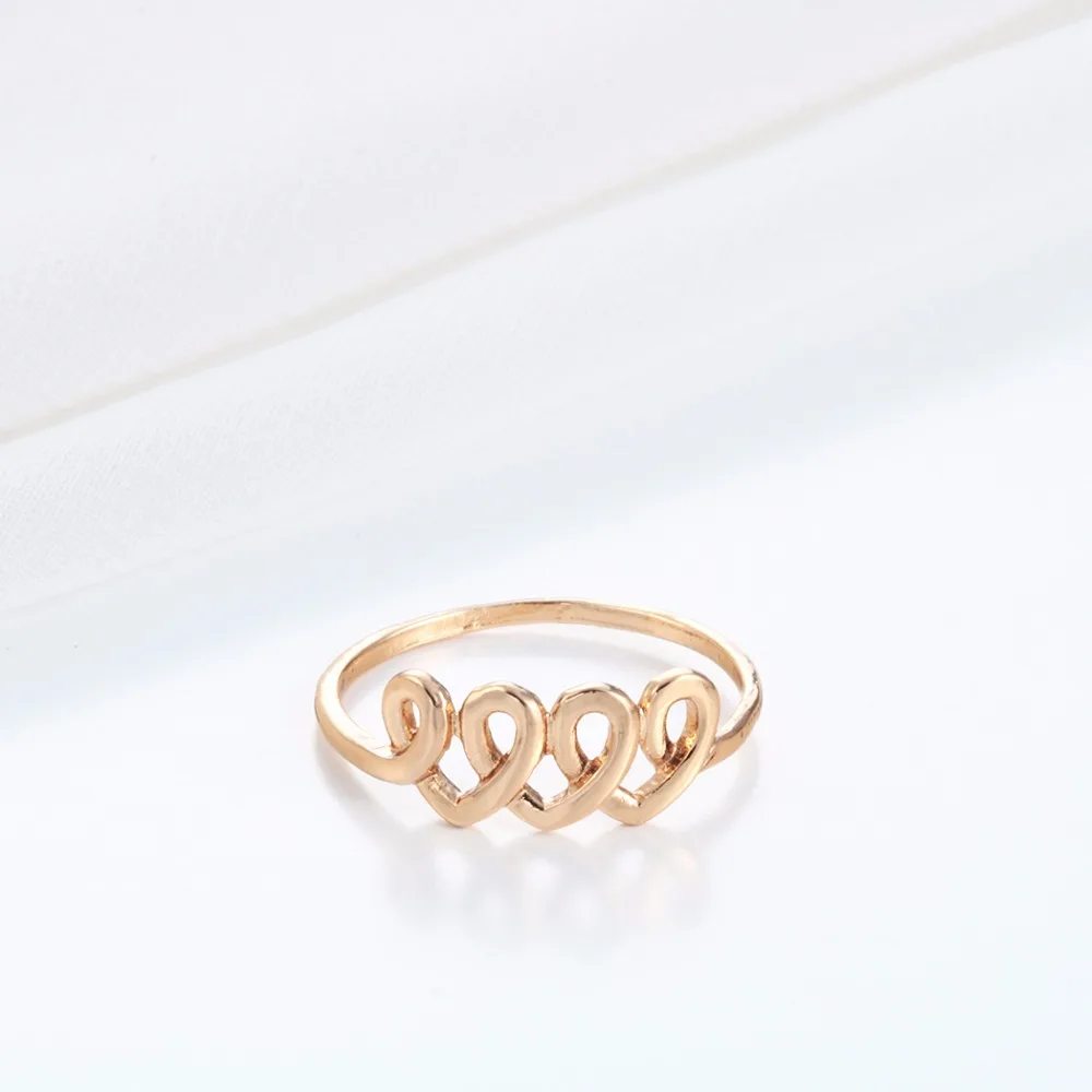 Женское кольцо для свадьбы QIMING Золотое модное друга минимальное ювелирное