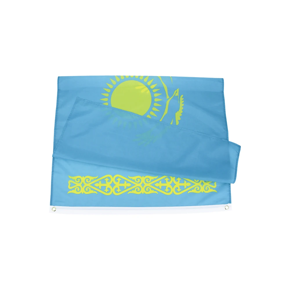 FLAGDOM 3X5Fts 90X150cm The KZ Kazakhstan Flag | Flags