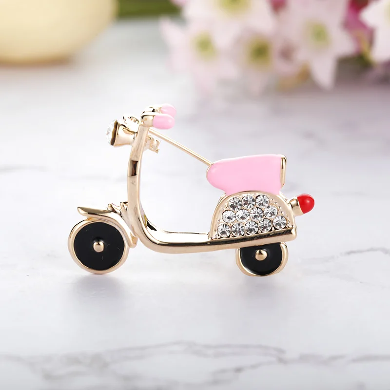 Женская/Детская Винтажная брошь Blucome в форме велосипеда значок на булавке