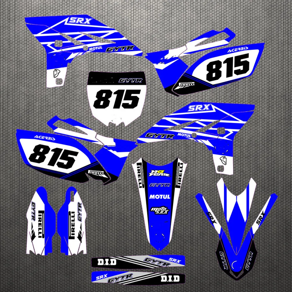 Для Yamaha 250 YZF индивидуальные цифры имя графические наклейки для YZ250F YZF250 2010 2011 2012 2013