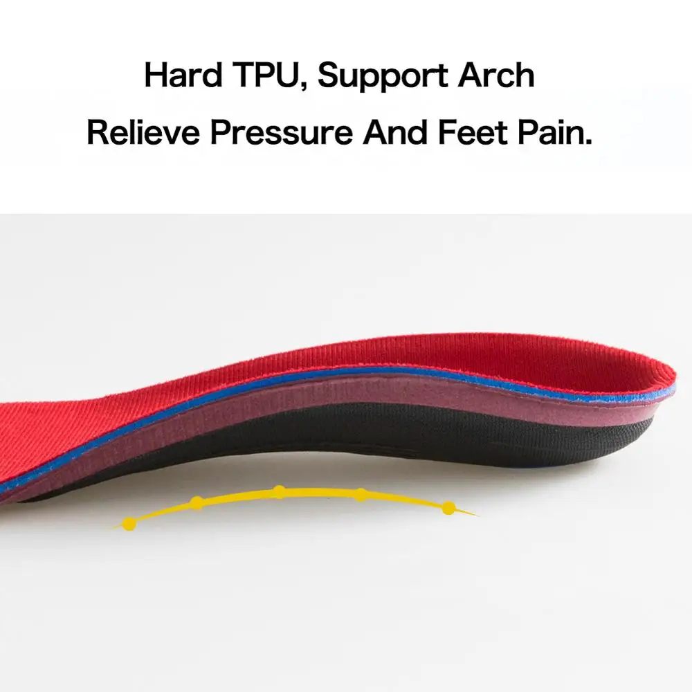 3ANGNI Orthotic Insoles Arch Support Pad For Flat Feet Insole Insert Orthopedic Relieve Heel Pain Plantar Fasciitis Women Men